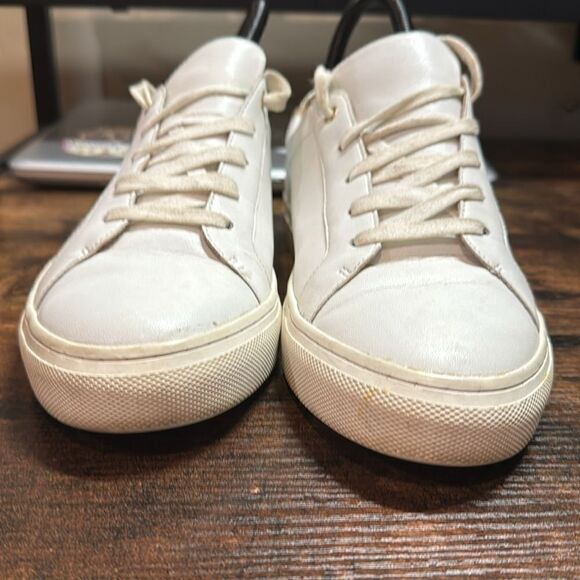 Banana Republic White Leather sneakers size 8.5 - Picture 4 of 10